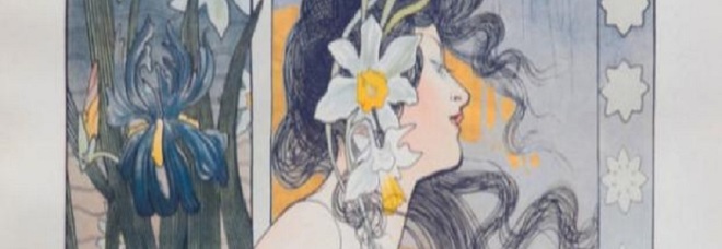 Il manifesto della mostra Femmes 1900