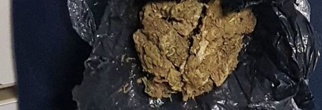 La droga rinvenuta da parte della polizia locale La droga rinvenuta da parte della polizia locale