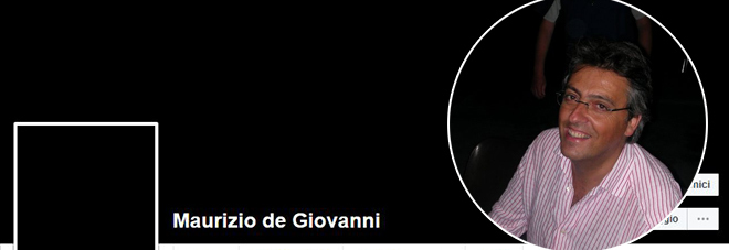 La pagina Facebook di Maurizio de Giovanni listata a lutto e una foto di Gigi Guidotti del 2008 La pagina Facebook di Maurizio de Giovanni listata a lutto e una foto di Gigi Guidotti del 2008