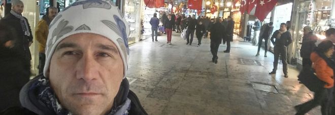 Fabrizio Pozzobon al suo arrivo in Turchia Fabrizio Pozzobon al suo arrivo in Turchia