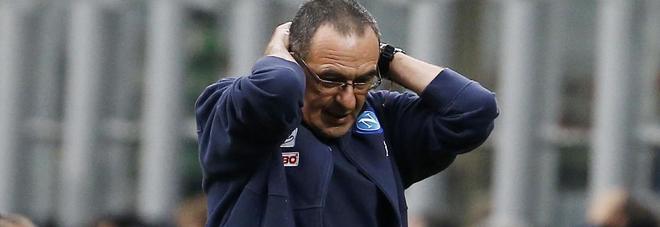 Sarri: «Non ci interessa cosa fa la Juve. Il rammarico è la gara con il Sassuolo»