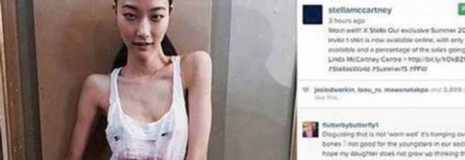 Stella McCartney e la modella troppo magra: stilista sotto accusa per una foto su Instagram