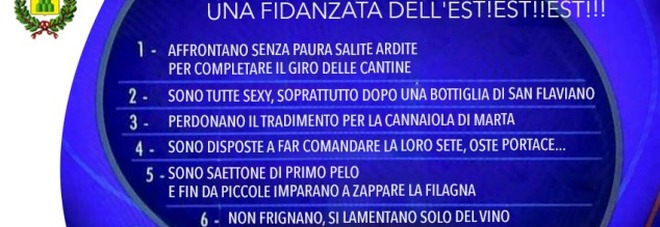 La parodia della lista sessista fatta da un blogger di Montefiascone La parodia della lista sessista fatta da un blogger di Montefiascone