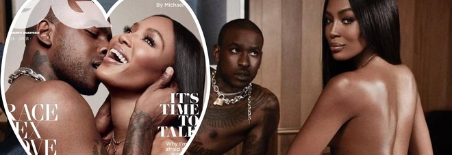 Naomi Campbell in topless col suo toy boy: Naomi Campbell in topless col suo toy boy: