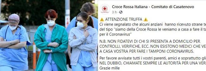 Coronavirus, truffa dei tamponi a domicilio in Lombardia e Veneto. La Croce Rossa: «Non aprite»