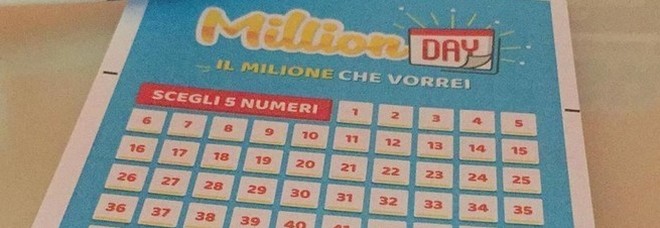 Million Day, estrazione di oggi giovedì 10 gennaio 2019: tutti i numeri vincenti Million Day, estrazione di oggi giovedì 10 gennaio 2019: tutti i numeri vincenti