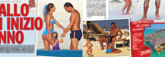 Francesco Totti e Ilary Blasi,
relax in famiglia
sulle spiagge delle Maldive