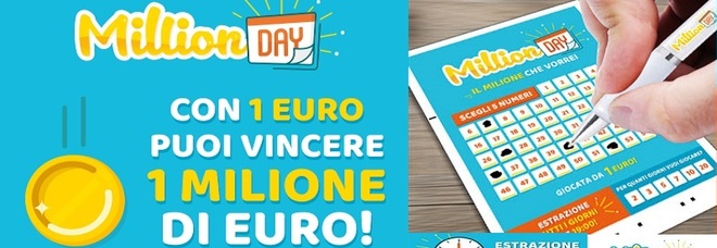 ​Palermo, vince un milione giocando un euro a MillionDay ​Palermo, vince un milione giocando un euro a MillionDay