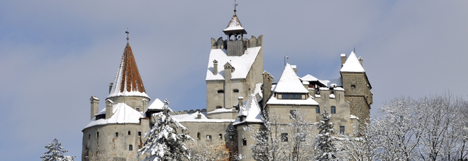 Un disegno del castello di Bran Un disegno del castello di Bran