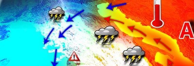 Arriva Caronte: temporali
piccoli tornado
e temperature su di 15 gradi