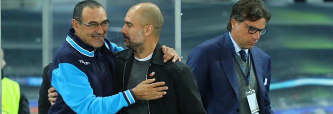 Champions, sms di Guardiola a Sarri:
«Il mio City giocherà per vincere»
