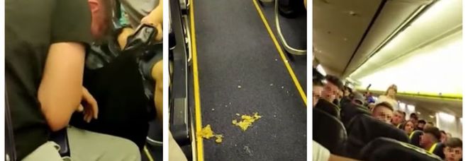 Volo Ryanair da incubo: 70 passeggeri ubriachi urlano e vomitano per tre ore nell'aereo