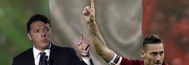 Due grandi capitani, M5S: "Renzi crede di essere Totti"