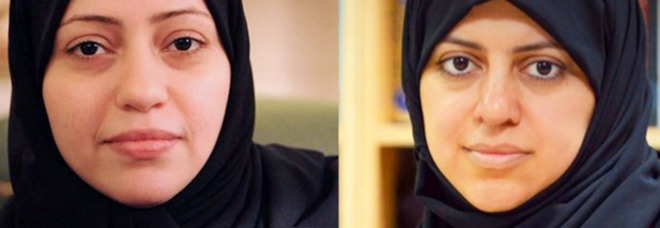 Samar Badawi (destra) e Nassima Al-Sada (sinistra)