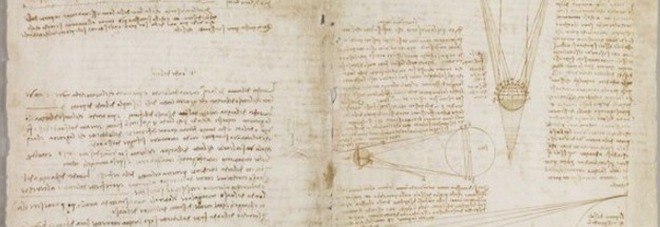 Il manoscritto di Da Vinci verrà esposto in occasione dei 500 anni dalla sua morte