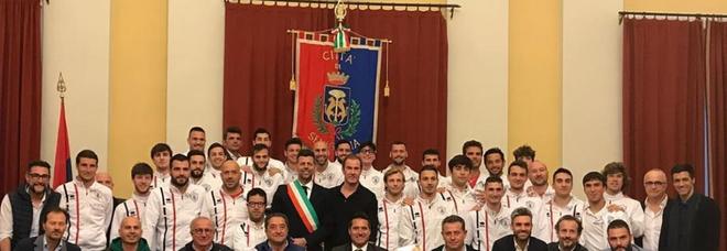 Vigor, ricevimento in comune
dopo il trionfo con l'Atl. Ascoli
e il salto in Eccellenza