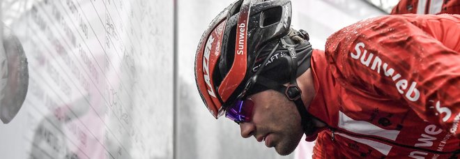 Giro d’Italia, a Frascati si ferma Dumoulin. Arrivati i primi avvisi di garanzia per il caso Aderlass