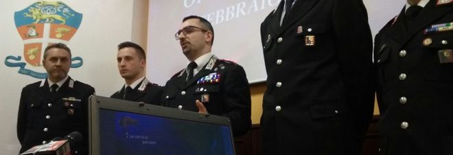 La conferenza stampa dei carabinieri di Brindisi La conferenza stampa dei carabinieri di Brindisi