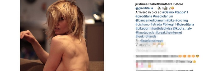 Justine Mattera, nudo da urlo su Instagram: «Prima del Giro d'Italia...» Justine Mattera, nudo da urlo su Instagram: «Prima del Giro d'Italia...»