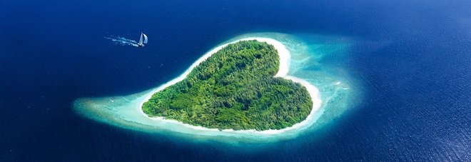 San Valentino tra le grandi
città ​dell'amore
e le isole a forma di cuore