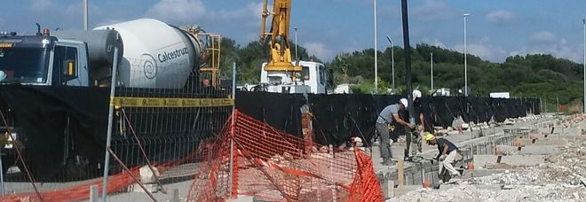 I lavori alla darsena I lavori alla darsena
