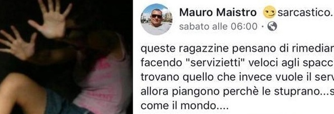 Ragazzina stuprata a Jesolo, post choc del poliziotto: se l'è cercata «Servizietti ai pusher, poi...» /Leggi Codacons chiede il licenziamento Ragazzina stuprata a Jesolo, post choc del poliziotto: se l'è cercata «Servizietti ai pusher, poi...» /Leggi Codacons chiede il licenziamento