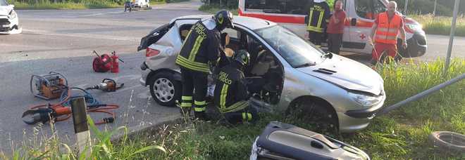 L'incidente stradale a Blessano di Basiliano