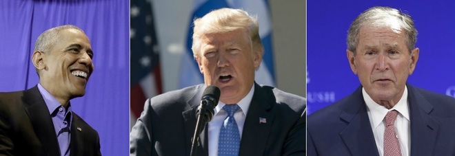 Obama e Bush attaccano Trump senza nominarlo Obama e Bush attaccano Trump senza nominarlo