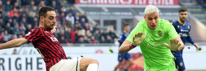 Milan-Verona 1-1, il pari senza Ibra frena la rincorsa rossonera