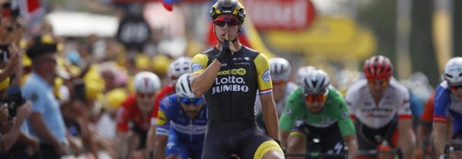 Tour de France, Groenewegen vince la settima tappa. Van Avermaet sempre in maglia gialla
