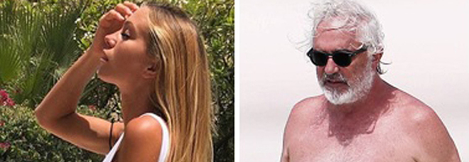 Taylor Mega e Flavio Briatore