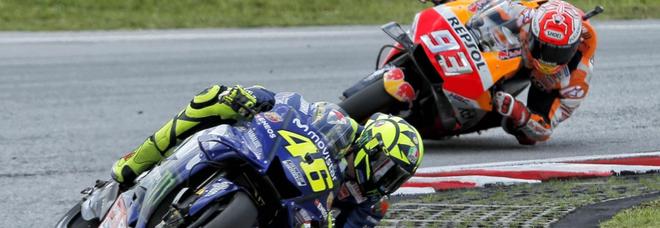 MotoGp, Sepang: vince Marquez, Valentino cade a 4 giri dalla fine