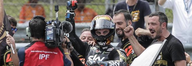 Moto2, Sepang: Bagnaia campione del mondo. Rossi: «Fantastico Francesco»