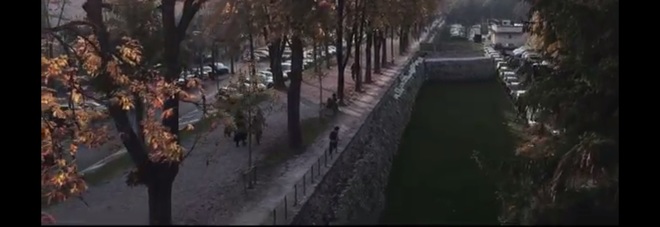 UNA DELLE IMMAGINI CATTURATE DAL DRONE UTILIZZATO PER IL VIDEO SULLE MURA DI TREVISO UNA DELLE IMMAGINI CATTURATE DAL DRONE UTILIZZATO PER IL VIDEO SULLE MURA DI TREVISO