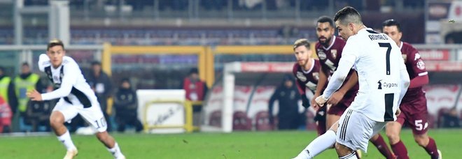 Torino-Juventus 0-1
Ronaldo su rigore decide il derby
Allegri a +11
