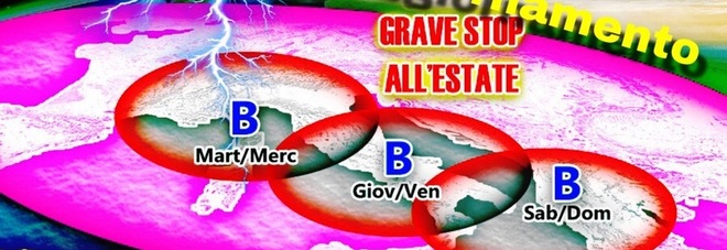 Meteo, altro che estate
In arrivo pioggia
e temporali su tutta Italia
