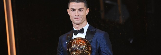 Pallone d'oro, trionfa Cristiano Ronaldo