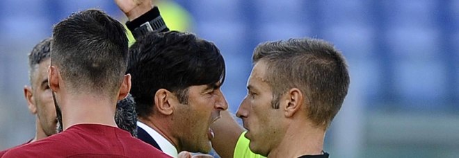 Roma, Fonseca squalificato per due giornate dopo il cartellino rosso con il Cagliari Roma, Fonseca squalificato per due giornate dopo il cartellino rosso con il Cagliari