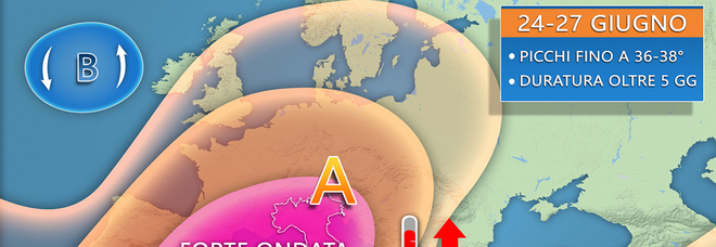 Altra ondata di caldo, oltre 40°:
ecco dove. Afa anche di notte
temporali probabili al nord