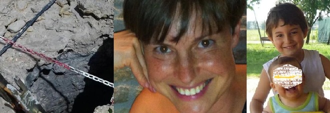 Mamma Tiziana Zaramella, 42 anni, e i due figli Lorenzo e Alessio