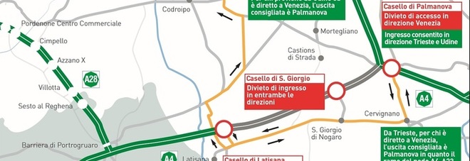 Ecco come muoversi durante la chiusura dell'autostrada tra il 21 e i 22 luglio Ecco come muoversi durante la chiusura dell'autostrada tra il 21 e i 22 luglio