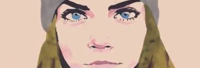 Cara Delevingne diventa un cartone animato per la nuova borsa Chanel Video Cara Delevingne diventa un cartone animato per la nuova borsa Chanel Video