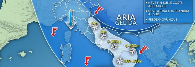 Arriva il freddo artico
c’è l’allerta: pronto a scattare
il piano anti-neve