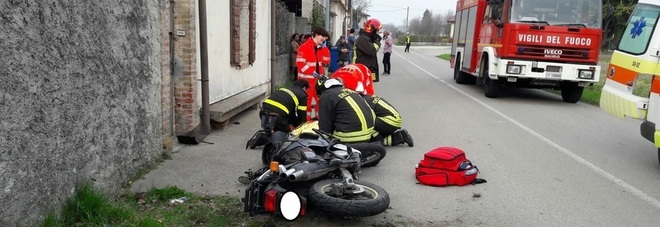 Tauriano incidente in moto in via Istriago Tauriano incidente in moto in via Istriago