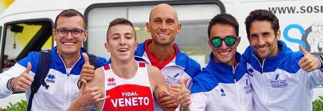 Andrei Neagu con il team del Veneto a Rieti (foto Fidal veneta-Roberto Passerini) Andrei Neagu con il team del Veneto a Rieti (foto Fidal veneta-Roberto Passerini)