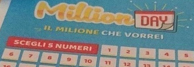 Million Day, i numeri vincenti di lunedì 6 gennaio 2020