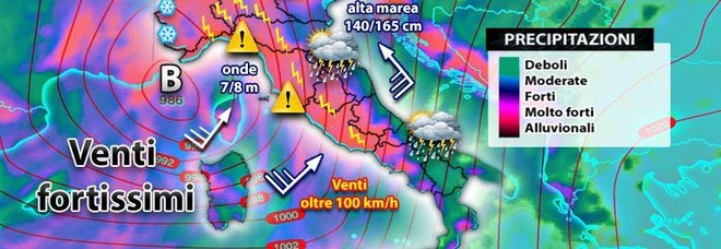 Meteo, nel weekend tempesta autunnale: piogge in tutta Italia. «Lunedì il giorno peggiore»