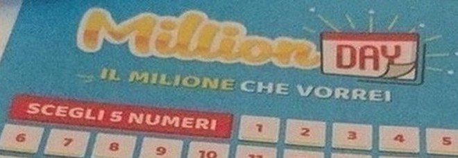 Million Day, i numeri vincenti di lunedì 20 gennaio 2020