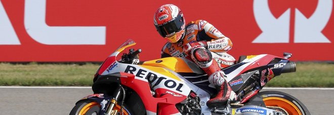 Gp di Germania, la pole è di Marquez. Petrucci secondo, Rossi è sesto