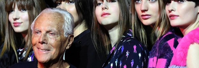 Giorgio Armani alla Fashion Week del 2017 Giorgio Armani alla Fashion Week del 2017